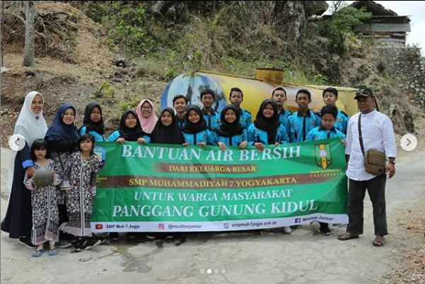 smp-muhammadiyah-7-yogyakarta-mengirim-bantuan-air-bersih-ke-gunungkidul